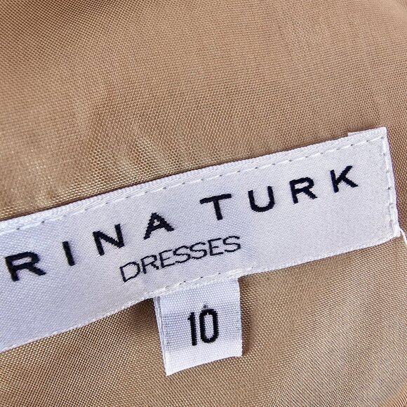 Trina Turk Silk One Shoulder Sleeveless Floral Dress Size 10 - Picture 6 of 7